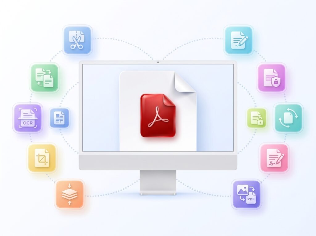 Free PDF Tools Online Dashboard by PDF Mentor