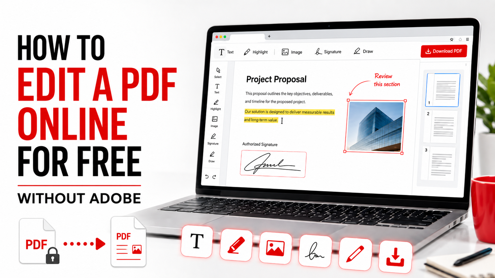 Read more about the article How to Edit a PDF Online for Free Without Adobe